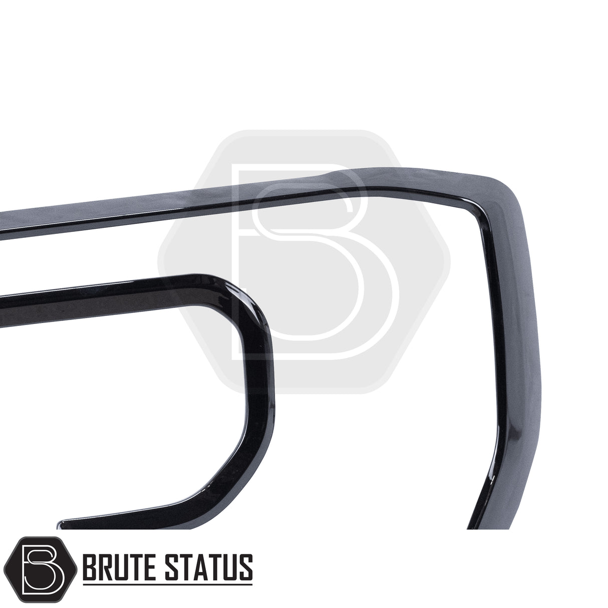 Headlight covers for the ford ranger 2023 onwards pickup truck in gloss black finish