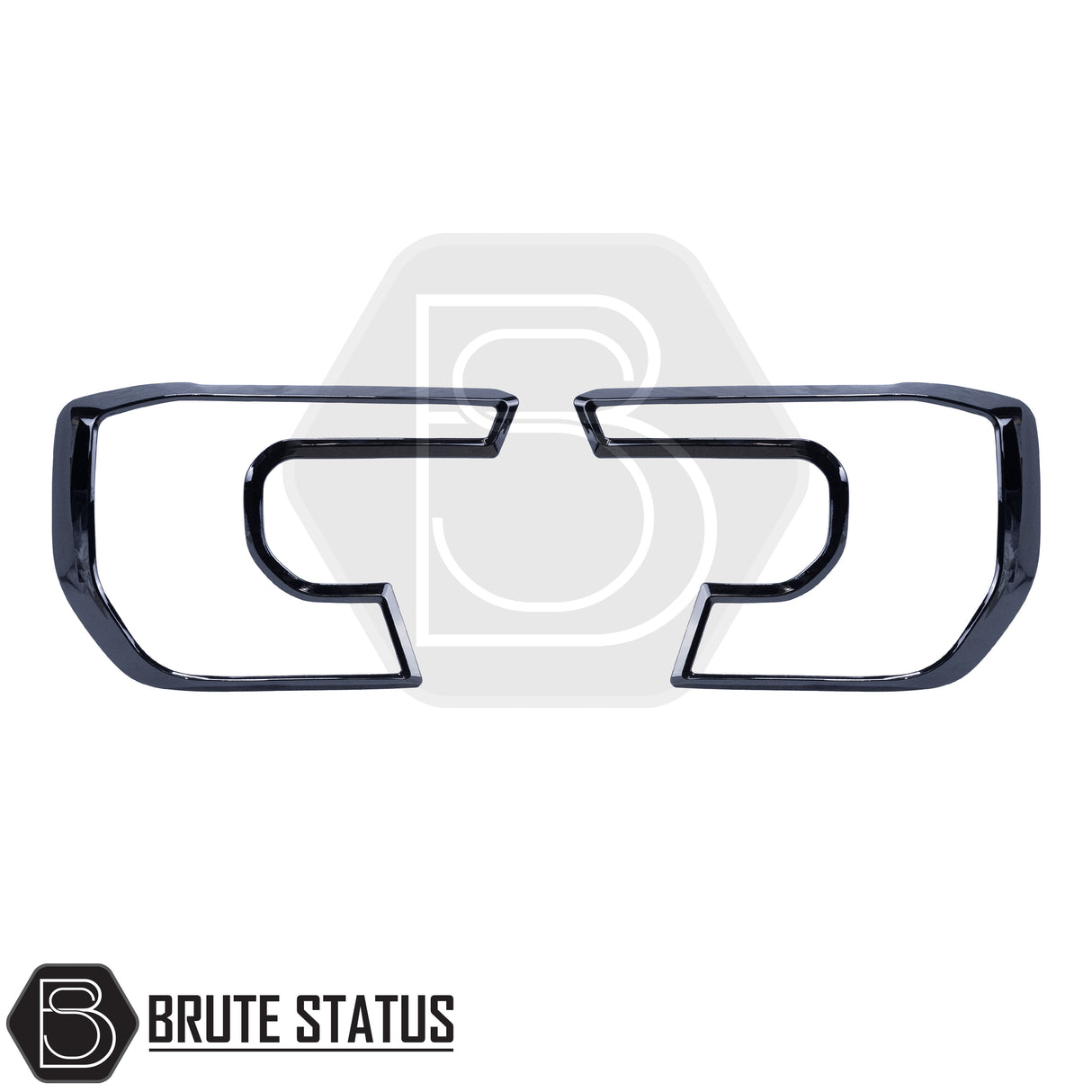 Headlight covers for the ford ranger 2023 onwards pickup truck in gloss black finish