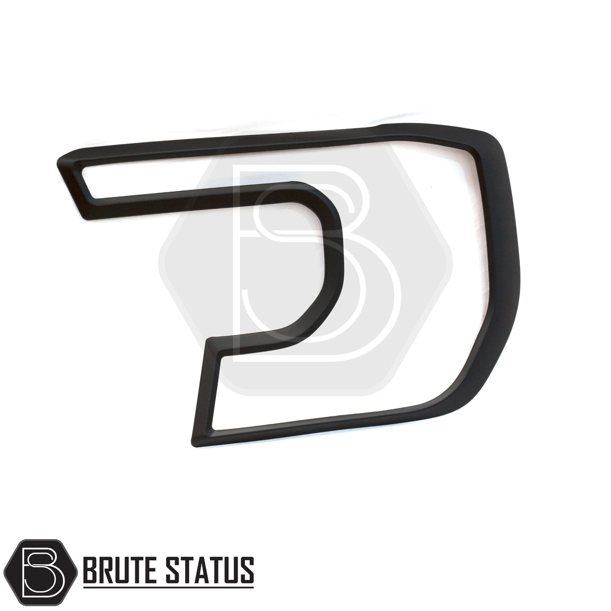 Brute Status matte black headlight and taillight cover trims for a Ford Ranger 2023+ pickup truck