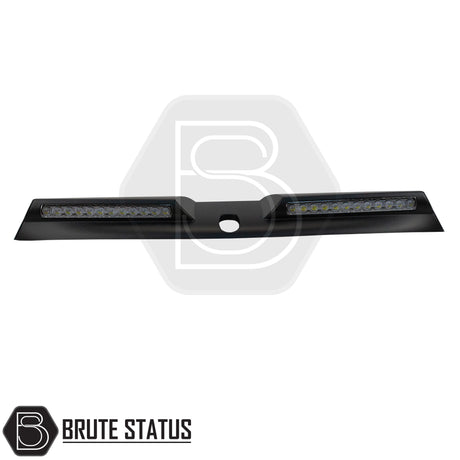 Brute Status LED roof spoiler with a matte black finish for the volkswagen amarok 2023 onwards pickup truck