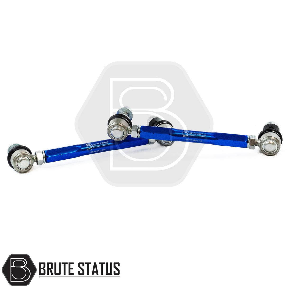 Brute Status suspension lift kit items in blue colour for fitment with Ford Ranger  T8 2019-2022 model pickup trucks