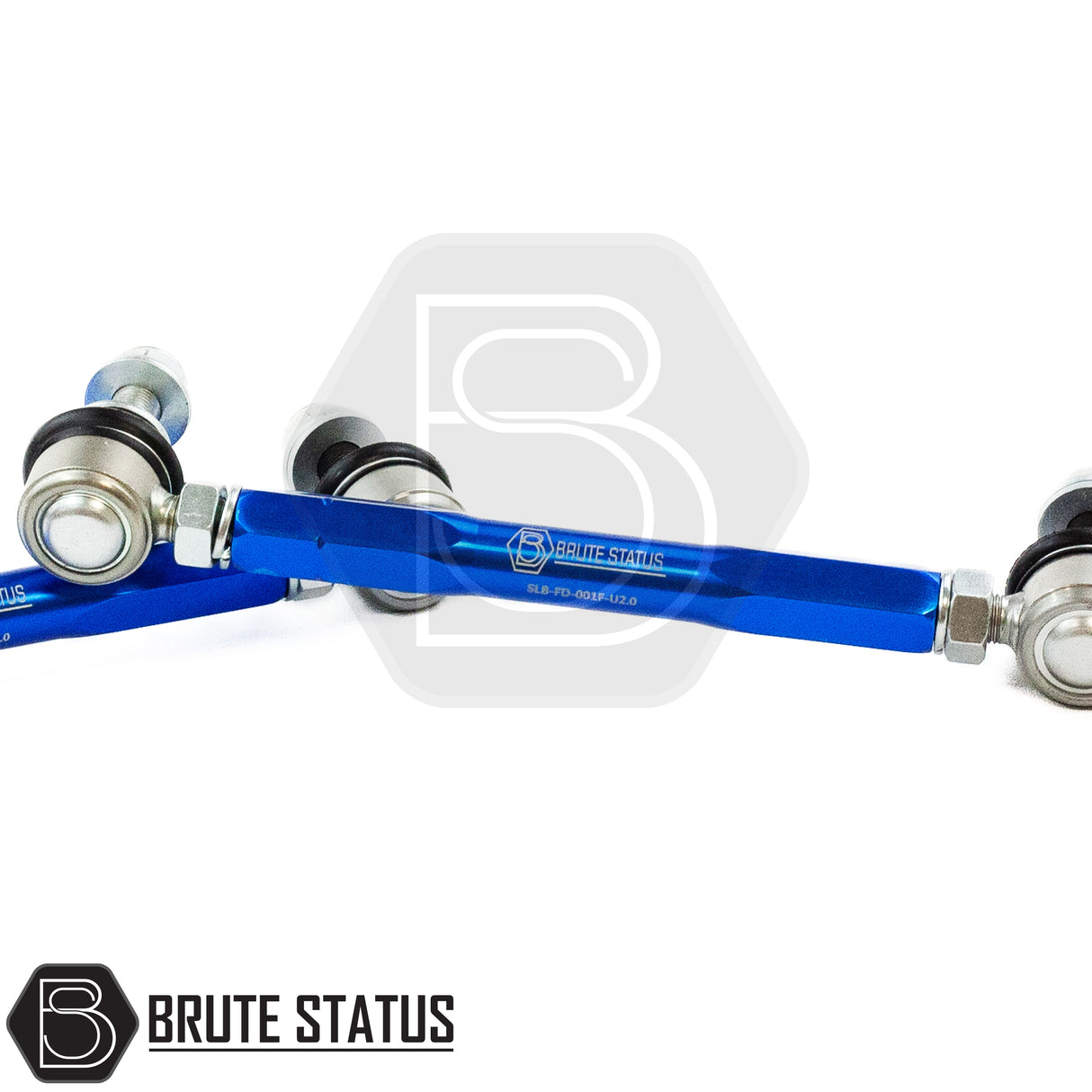 Brute Status suspension lift kit items in blue colour for fitment with Ford Ranger  T8 2019-2022 model pickup trucks