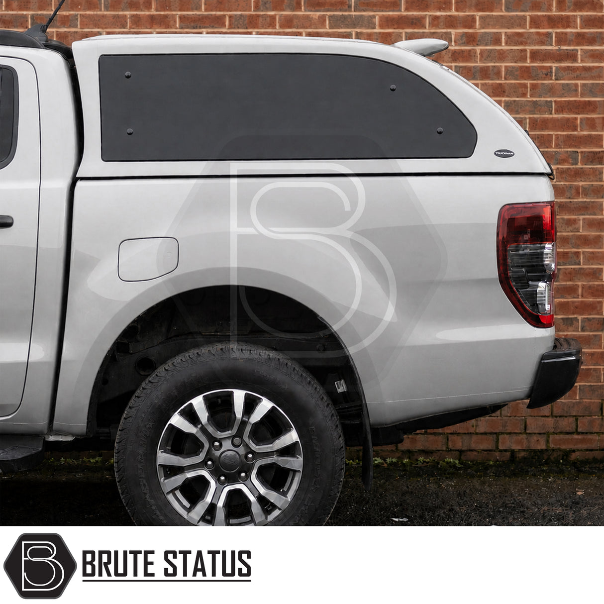 Truckman Grand hardtop Ford Ranger canopy with LED light carpet lined interior tinted glass