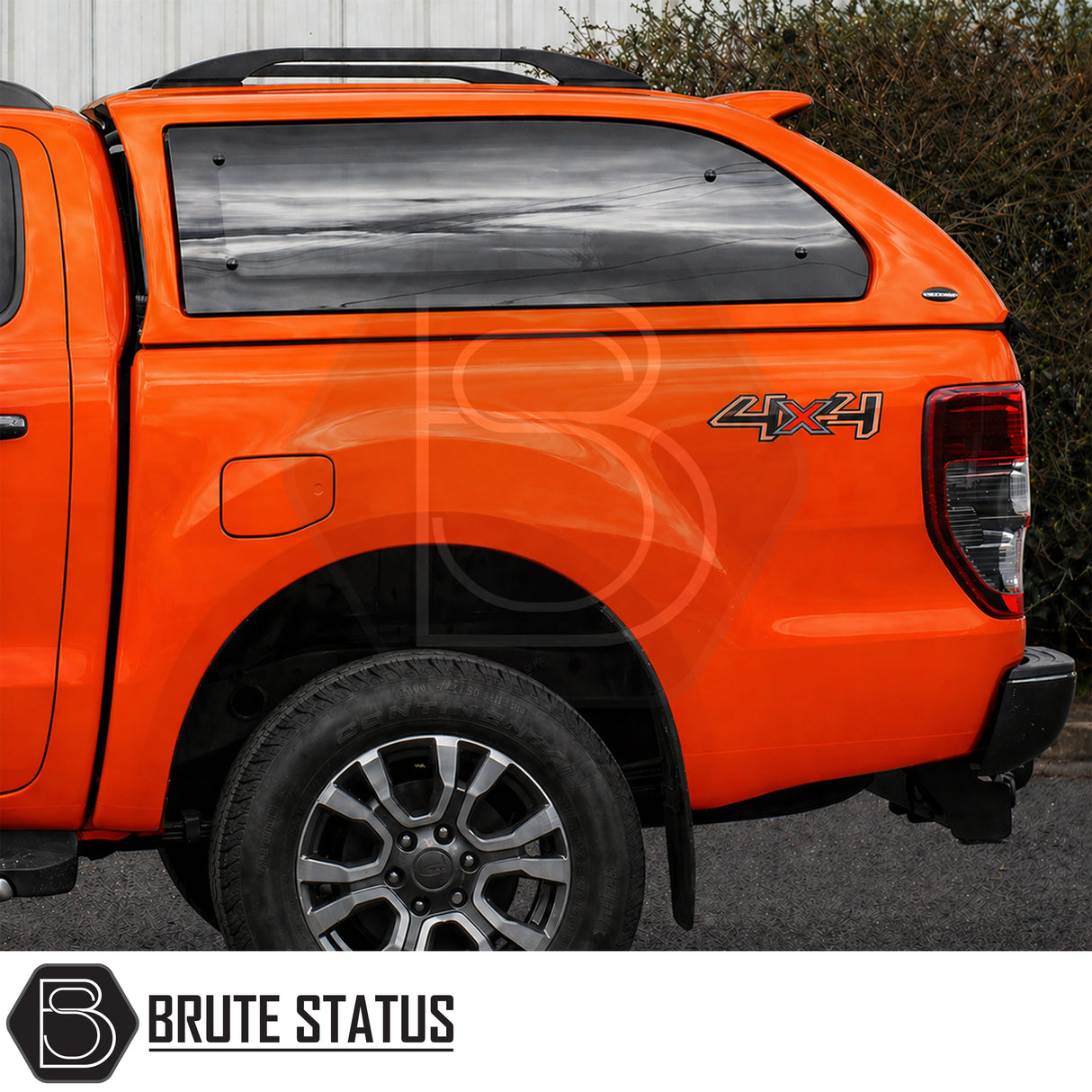 Ford Ranger pickup canopy 2012-2022 cab height hardtop cover with roof bars and tinted windows
