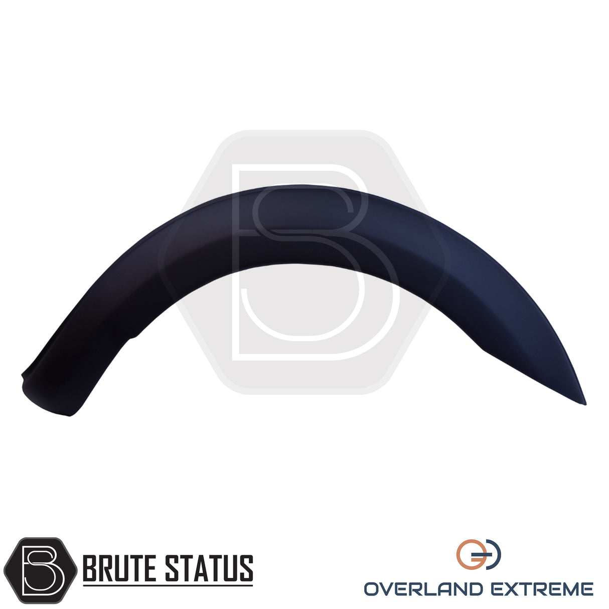Ford Ranger 2012-2022 aftermarket smooth wide wheel arches, matte black ABS body styling kit for improved stance and paintwork protection.
