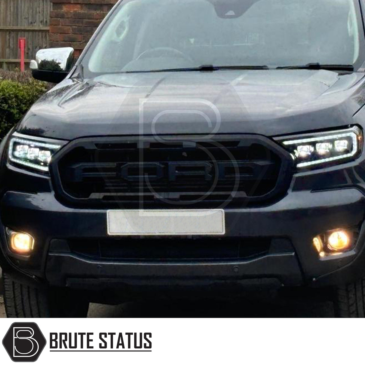 Ford Ranger LED Mustang style headlights with Bugatti-inspired DRL – 2015 to 2022 models