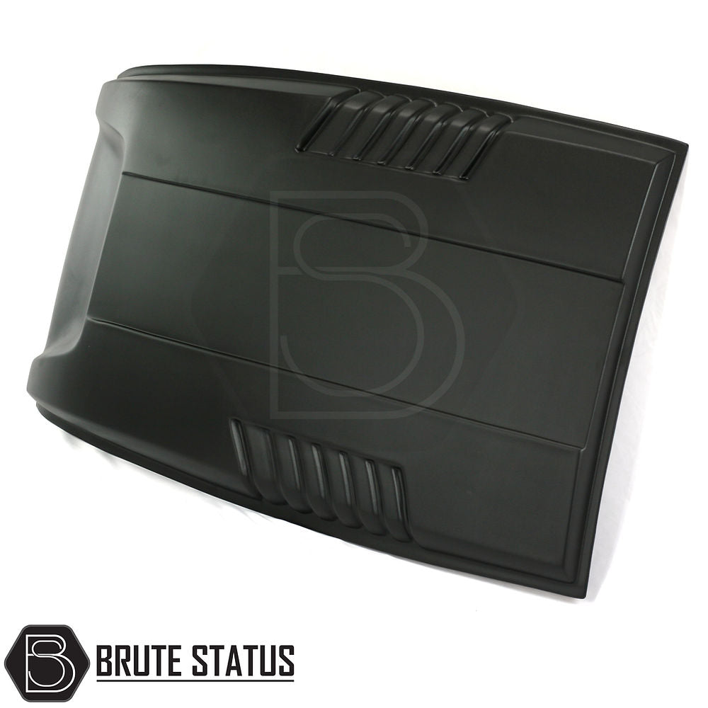 Ranger T7 T8 hood scoop upgrade in matte black designed for off-road builds, overland trucks and custom styling