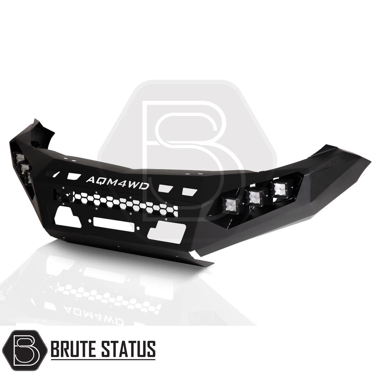 Premium Ford Ranger T7 T8 front winch bumper manufactured from heavy-duty carbon steel for maximum off-road protection
