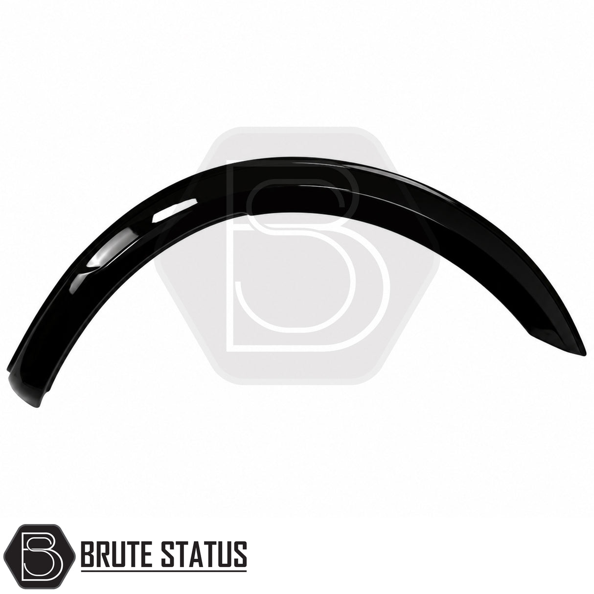 Gloss black wheel arch extensions for Ford Ranger T7 T8 Double Cab models with 45mm wider stance
