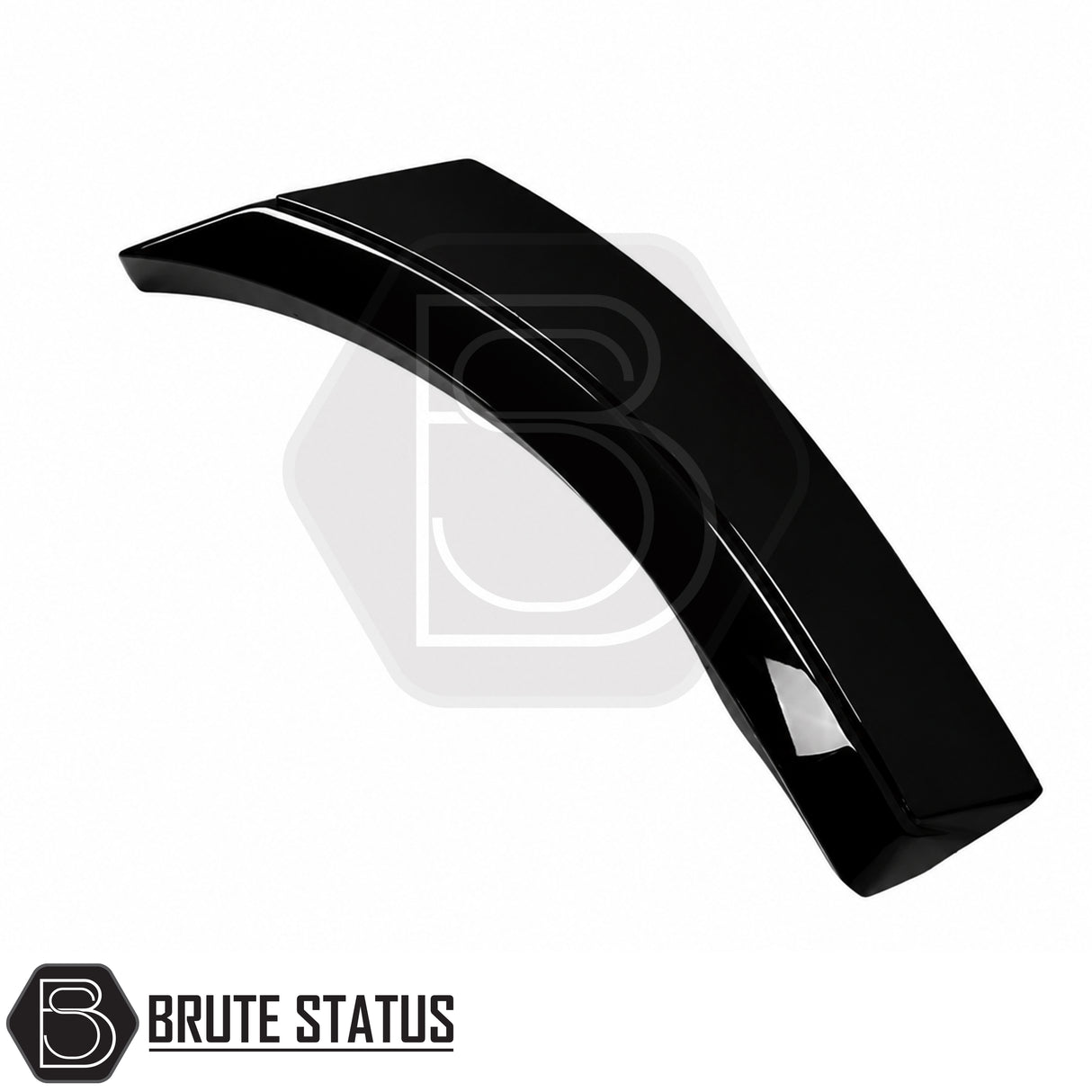 Gloss black OEM style wheel arch extensions for Ford Ranger T7 T8 Double Cab models with integrated reflectors