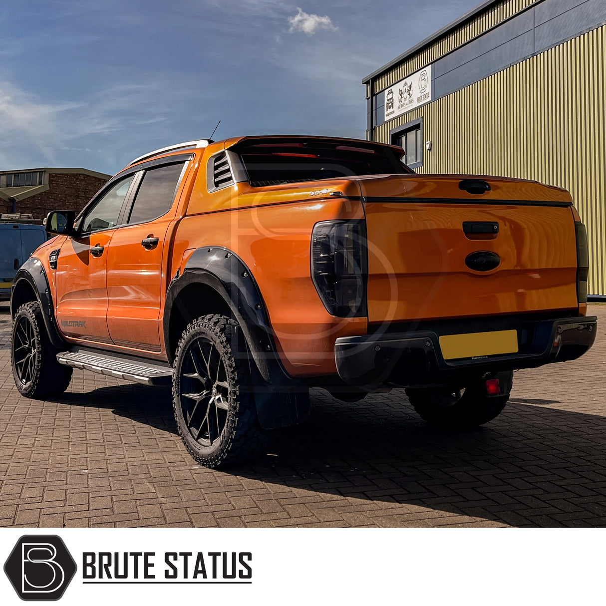 Gloss black wide arch kit for ford ranger 2019-2022 pickup truck