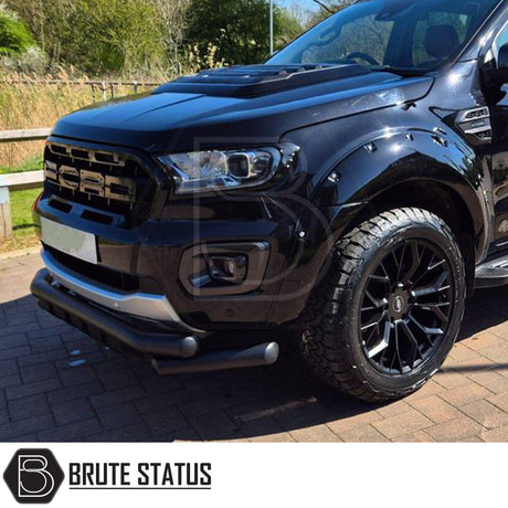 Gloss black wide arch kit for ford ranger 2019-2022 pickup truck