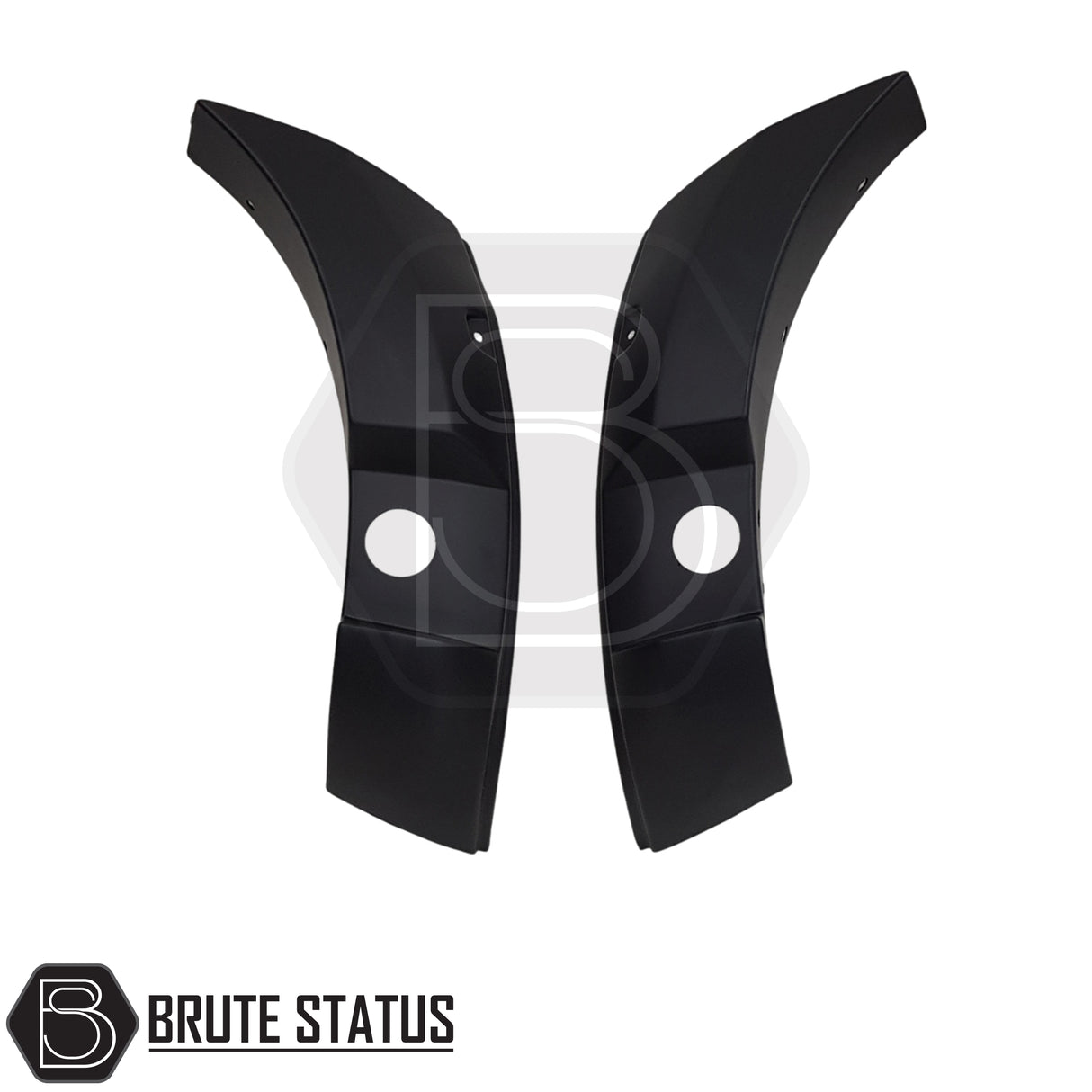 Ford Ranger 2019-2022 aftermarket wide wheel arches, Raptor inspired riveted fender flare kit with black ABS construction and no-drill fitment.