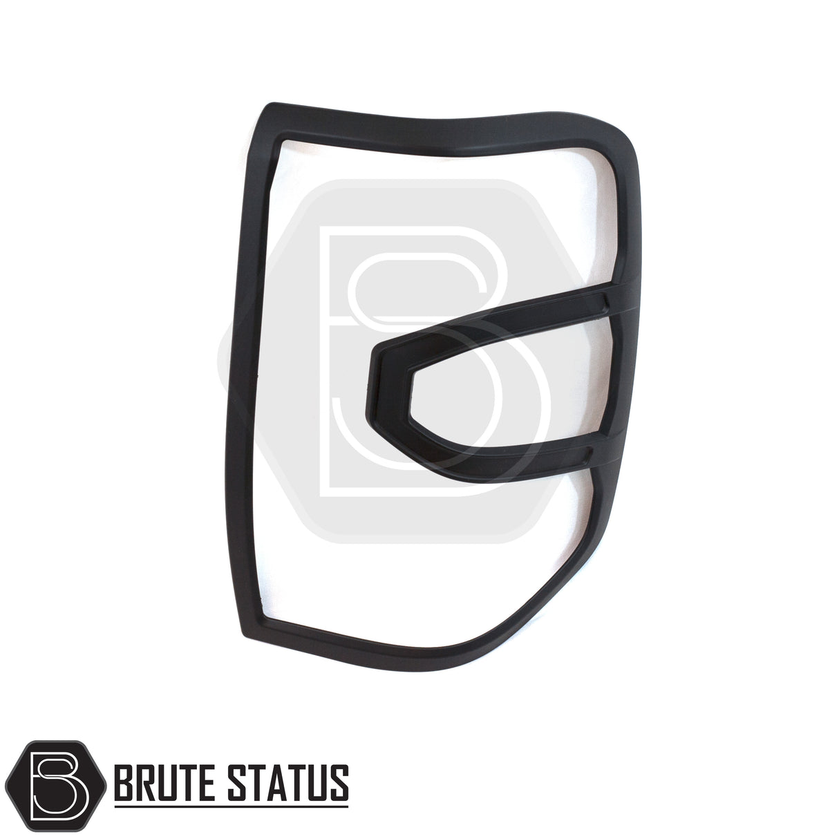 Brute Status matte black headlight and taillight cover trims for a Ford Ranger 2023+ pickup truck