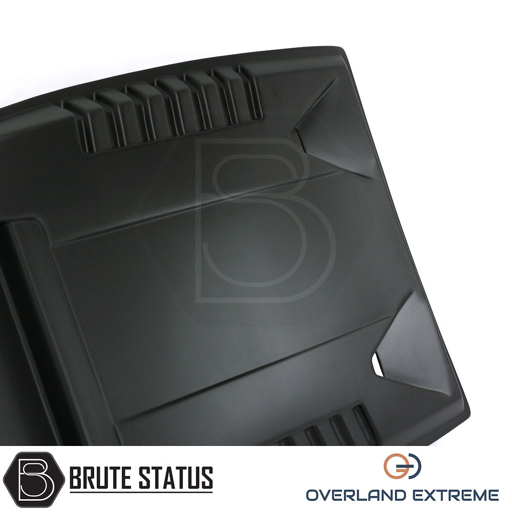 Ford Ranger 2012–2015 bonnet scoop in textured matte black ABS plastic, Raptor-inspired styling upgrade with easy adhesive installation.
