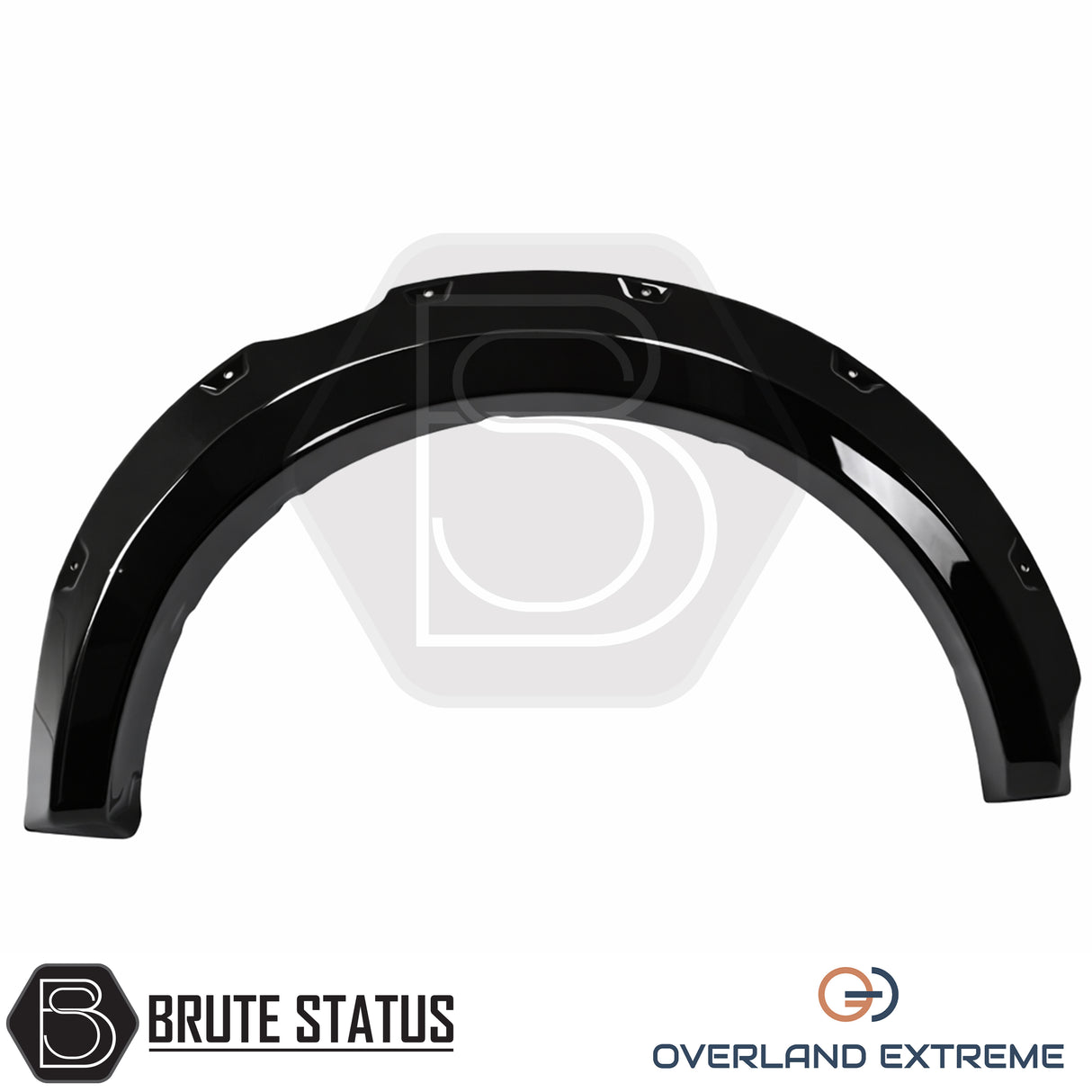 Premium Ford Ranger 2023+ wide arch conversion kit with gloss black finish, enhancing road presence and off-road attitude.