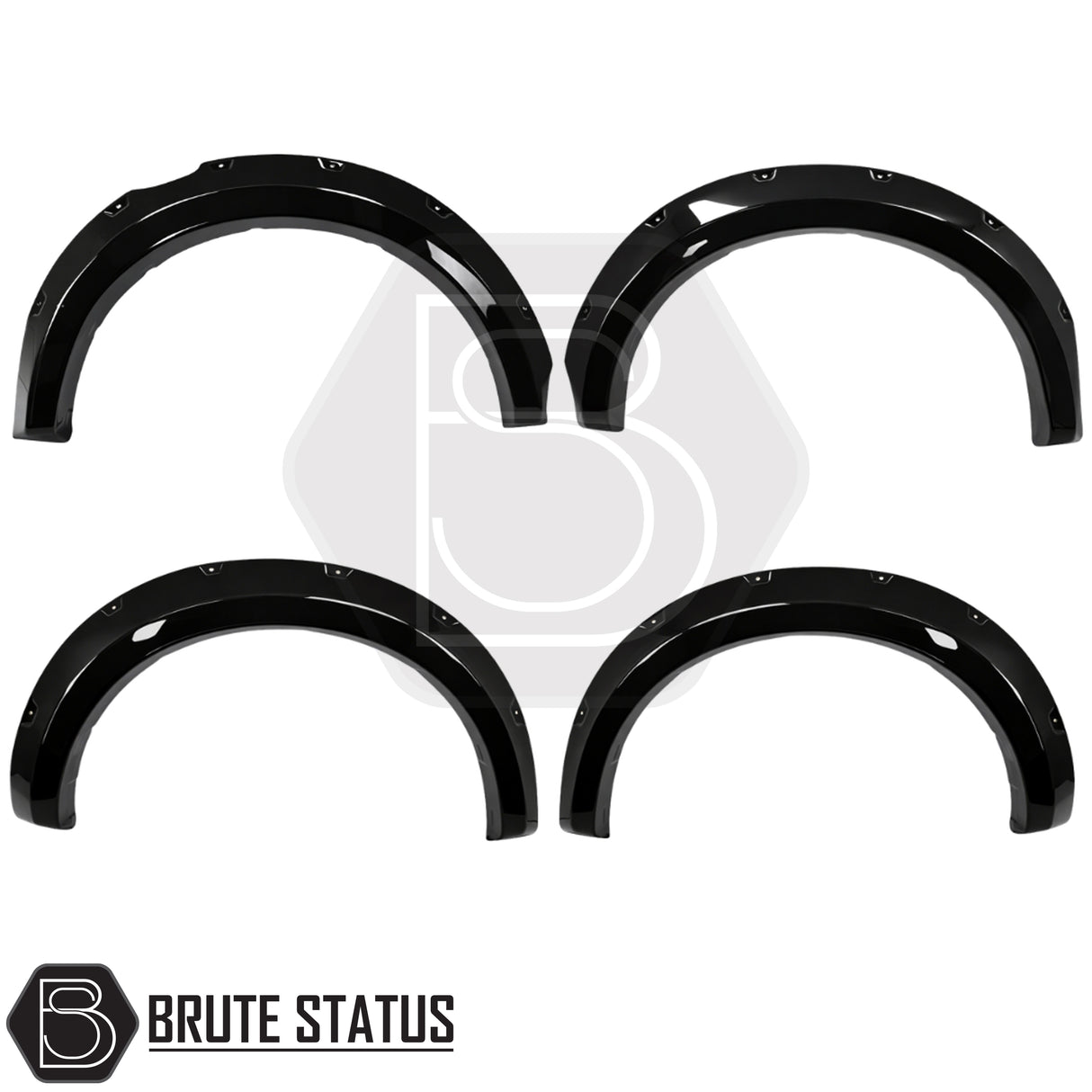 Ford Ranger T9 2023+ wide arch kit gloss black riveted style Overland Extreme double cab