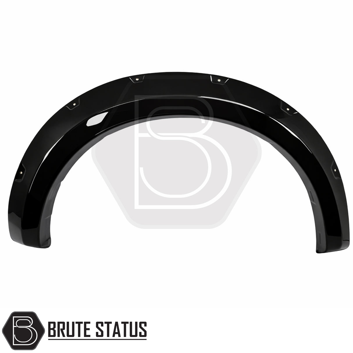 Overland Extreme riveted arch kit Ford Ranger T9 2023+ gloss black double cab wide fenders