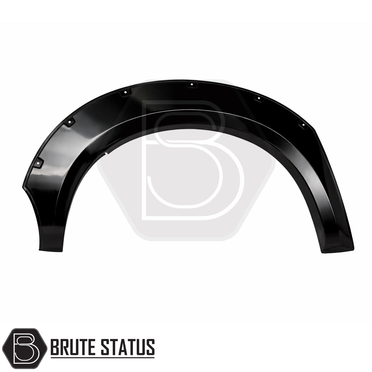 Wide body gloss black fender flare kit for Ford Ranger T9 2023 facelift double cab pickup truck