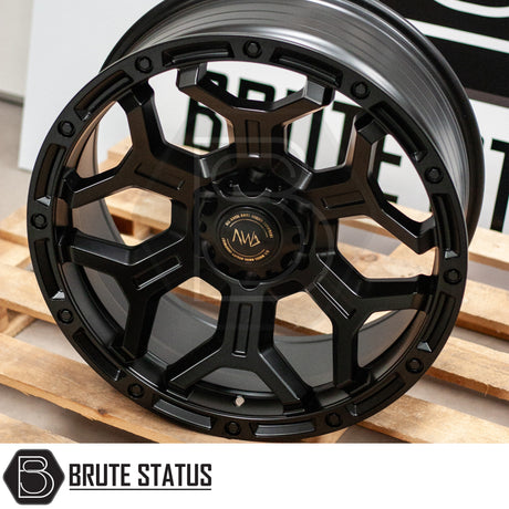 hawke diablo wheels in a matte black finish for pickup trucks with a 6x139.7 pcd fitment
