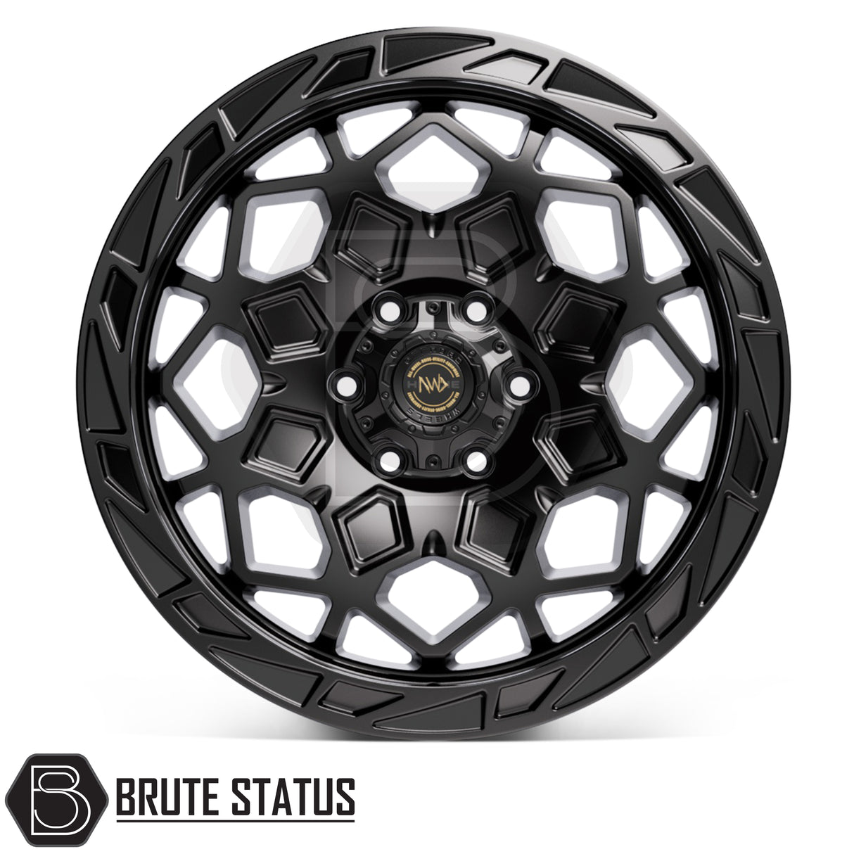 20x9 Hawke AWD Apex wheels for pickup trucks with durable matte black finish and 106.1 centre bore