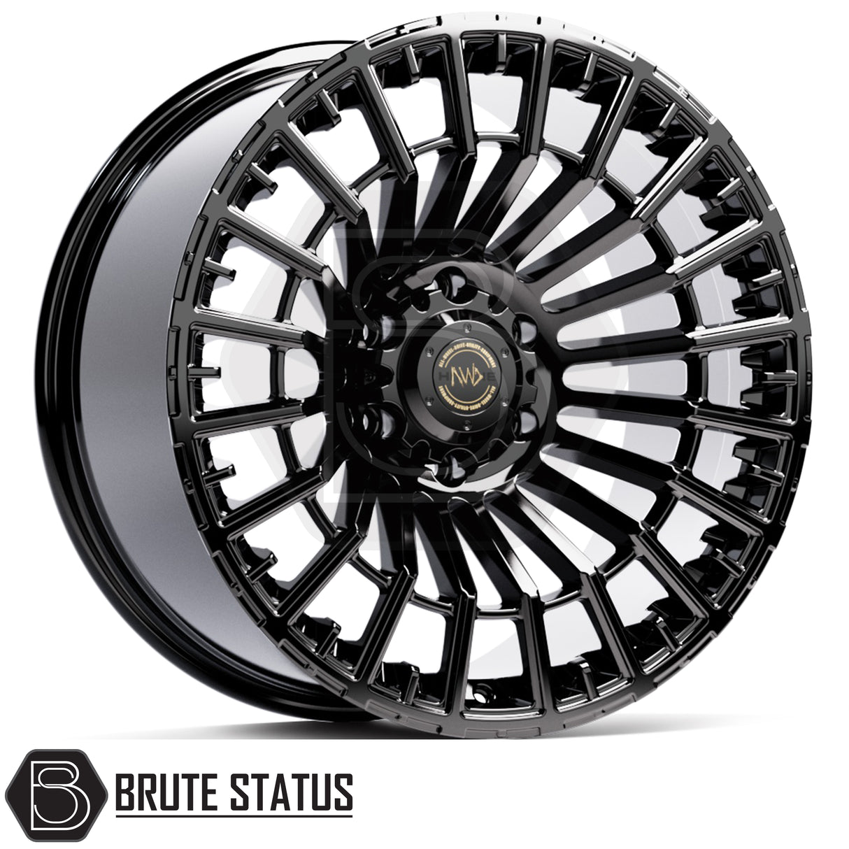 Hawke Nevada alloy wheels in gloss or matte black 20x9.5 with 6x139.7 fitment and 1150kg load rating