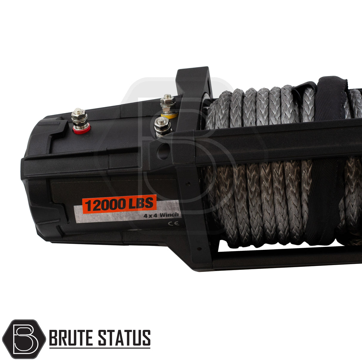 brute status heavy duty winch with dyneema rope and winch bracket for Nissan navara np300 2015-2022 pickup truck