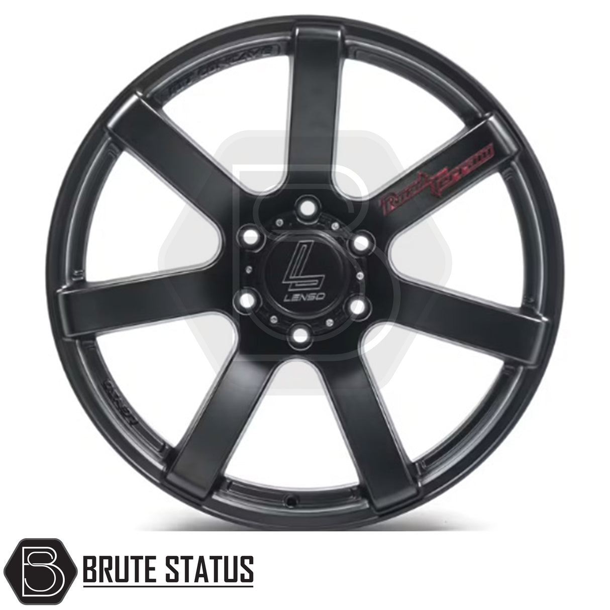 Lenso RT-Concave alloy wheel in matte black finish, available in 17x9, 18x9 or 20x9 size with ET20 offset, 6x139.7 PCD and 106 centre bore, suitable for pickup trucks and off-road vehicles.
