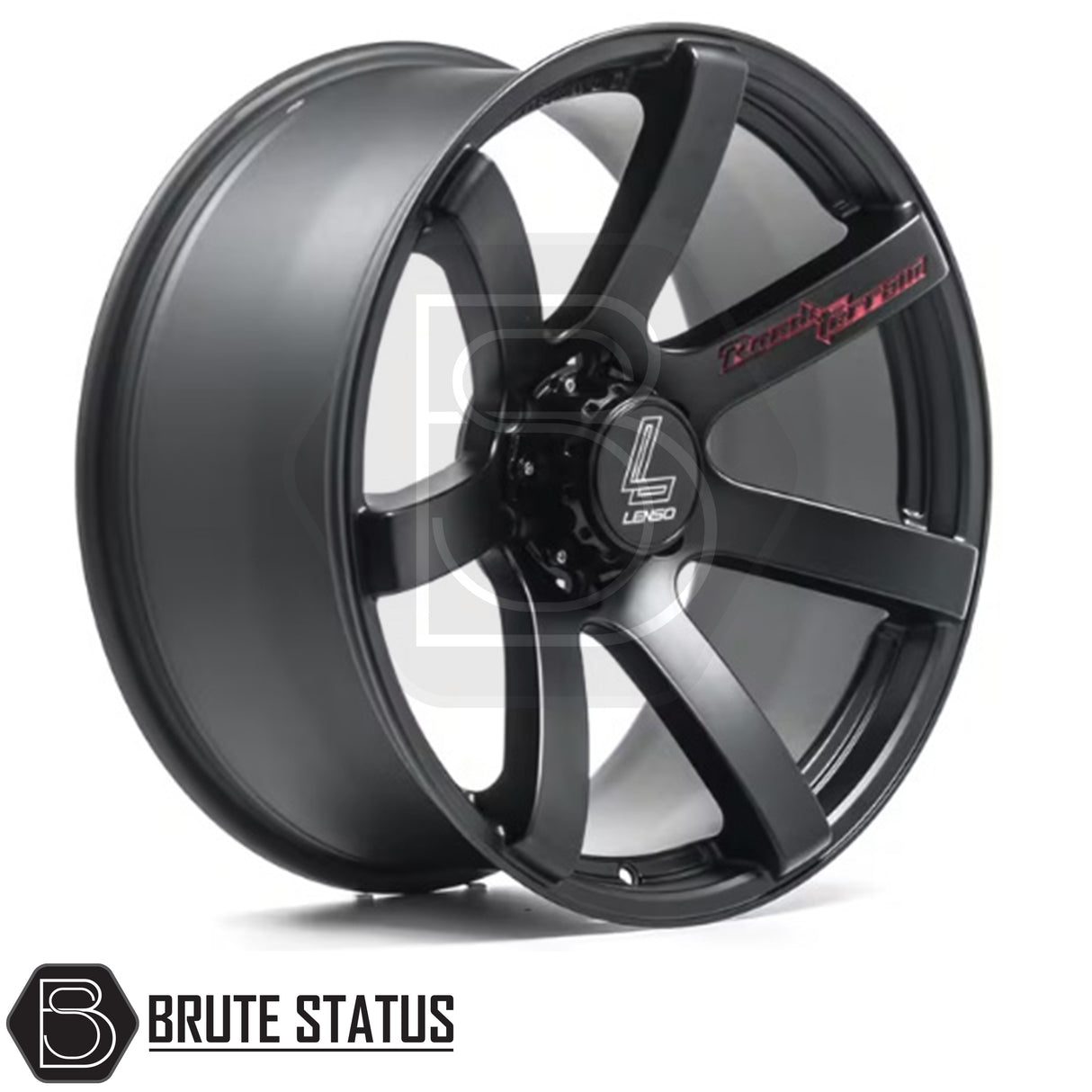 Lenso RT-Concave alloy wheel in matte black finish, available in 17x9, 18x9 or 20x9 size with ET20 offset, 6x139.7 PCD and 106 centre bore, suitable for pickup trucks and off-road vehicles.