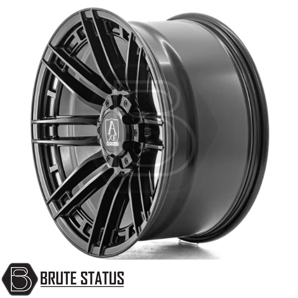 Set of four Axe AT8 20x10 Satin Black alloy wheels with 6x139.7 PCD, ET10 offset, 106mm centre bore, and 1180KG load rating, including wheel nuts and spigot rings. Suitable for vehicles matching specified bolt pattern; contact team for guidance or individual purchase options.