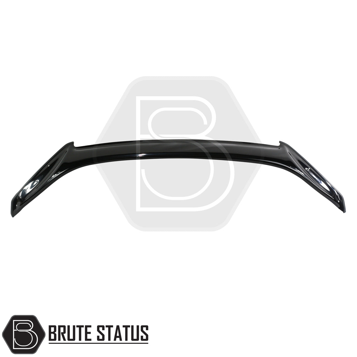 Isuzu D-Max 2013-2016 Bonnet Guard Protector & Window Wind Deflectors Bundle, showcasing sleek, gloss-black design for enhanced style and protection against debris.