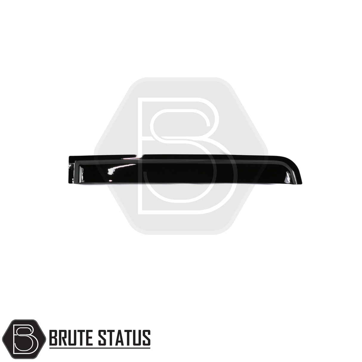 Isuzu D-Max 2012-2021 Window Deflector Sun Shade, a premium black acrylic accessory for improved aerodynamics and rain protection, visible on a vehicle close-up.