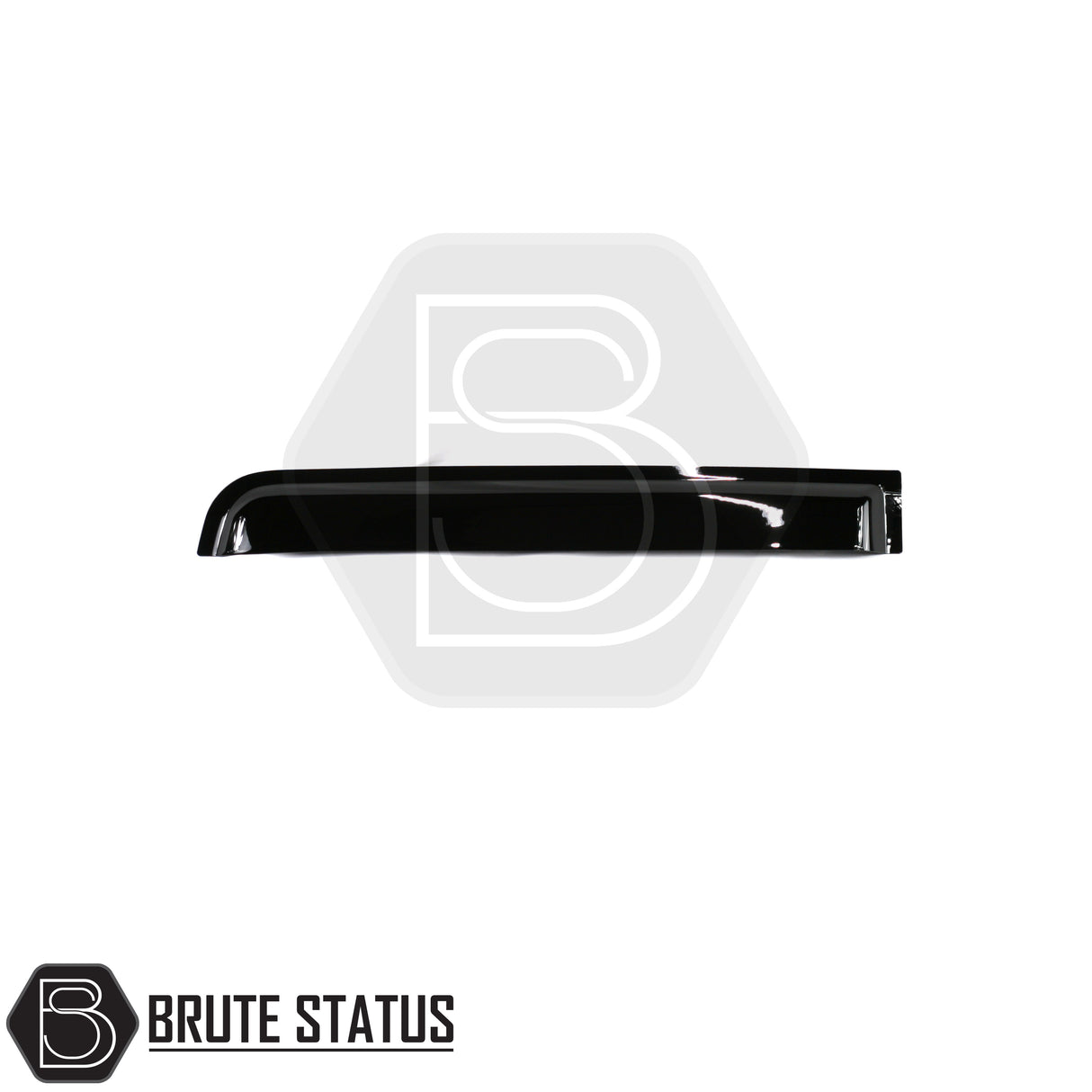 Isuzu D-Max 2012-2021 Window Deflector Sun Shade, a premium black acrylic accessory for improved aerodynamics and rain protection, visible on a vehicle close-up.