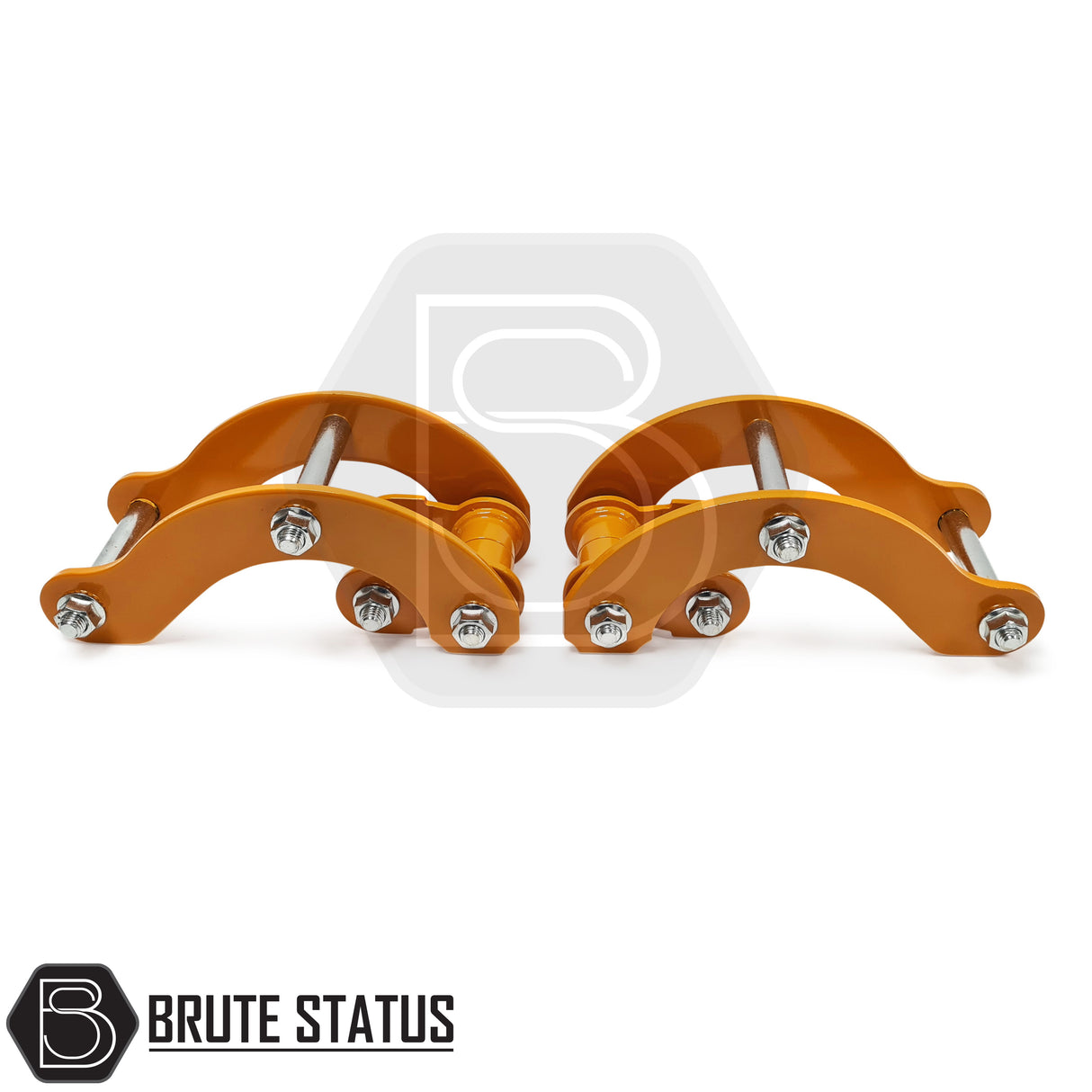 Brute status suspension lift kit and anti roll bar drop links in gold colour  for isuzu d-max 2017-2021 pickup truck