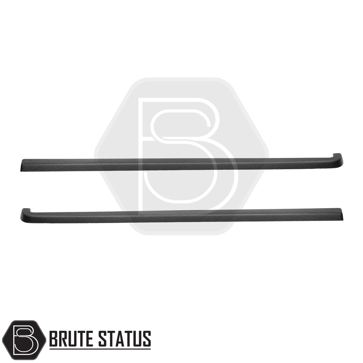 Isuzu D-Max 2021+ load bed rail protector kit – 3-piece ABS plastic set in black, includes left, right, and tailgate protectors with no-drill installation and 3M adhesive tape