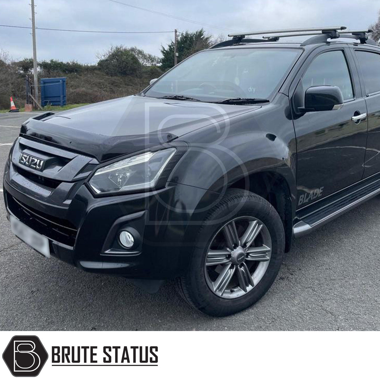 Head Light Covers for Isuzu D-Max 2016-2019, enhancing truck aesthetics with a bold design, crafted from durable ABS plastic for easy installation and lasting style.