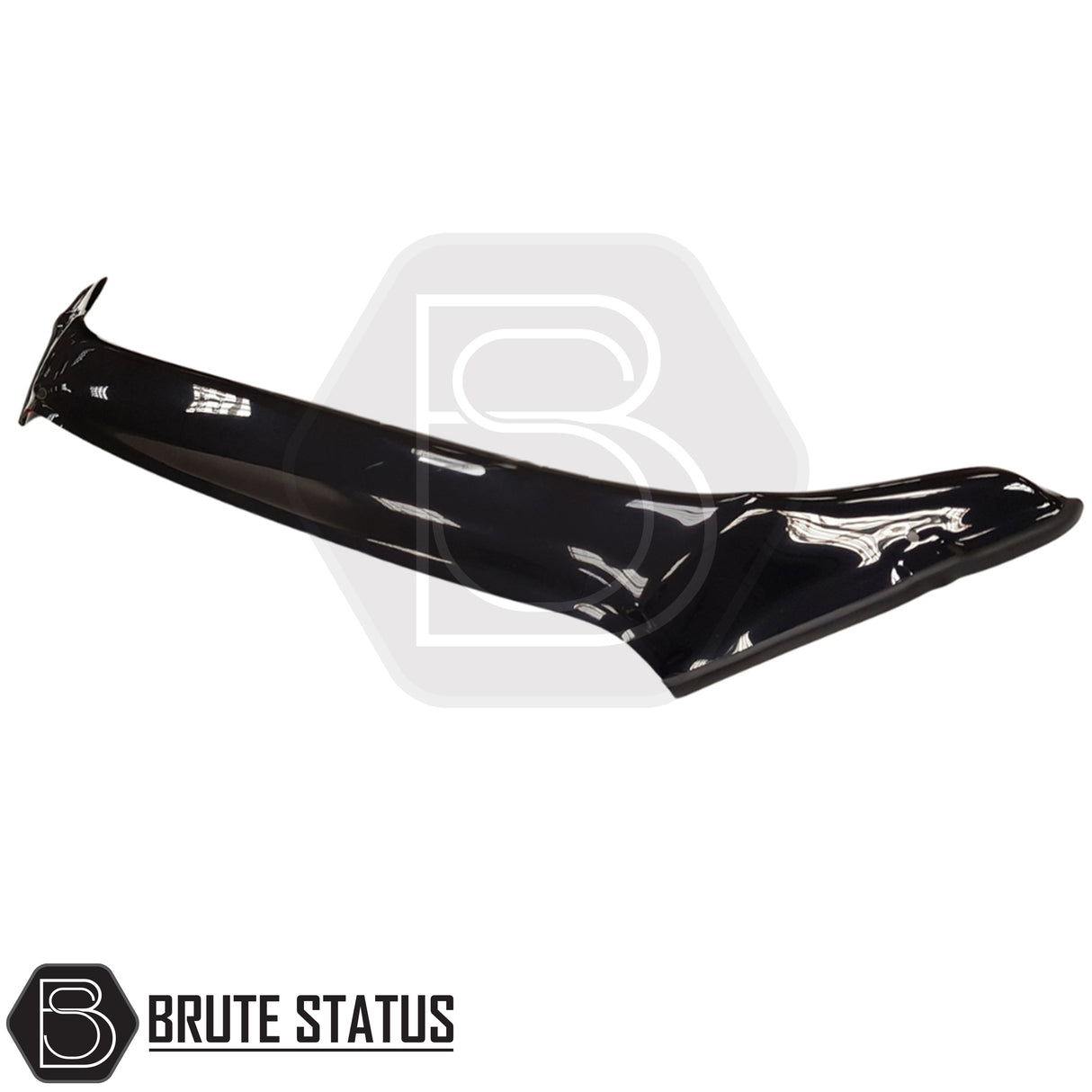 Black bonnet guard for Isuzu D-Max 2017-2021 designed to protect against stone chips, bugs and road debris
