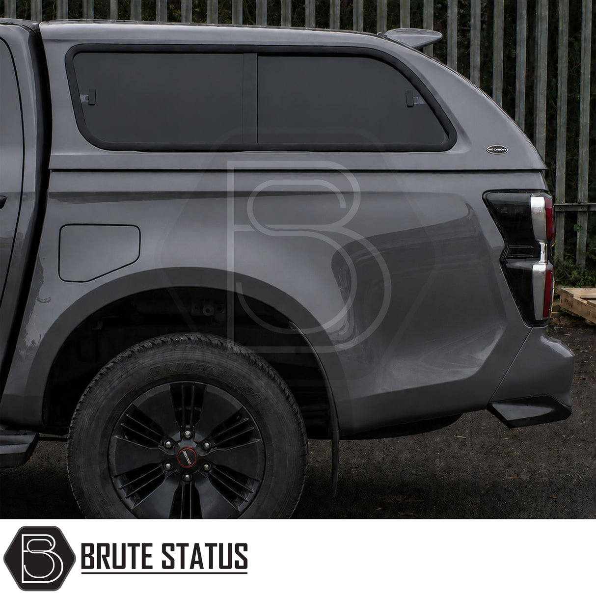 Isuzu D-Max 2021-2024 luxury hardtop canopy with lockable sliding windows and roof rails
