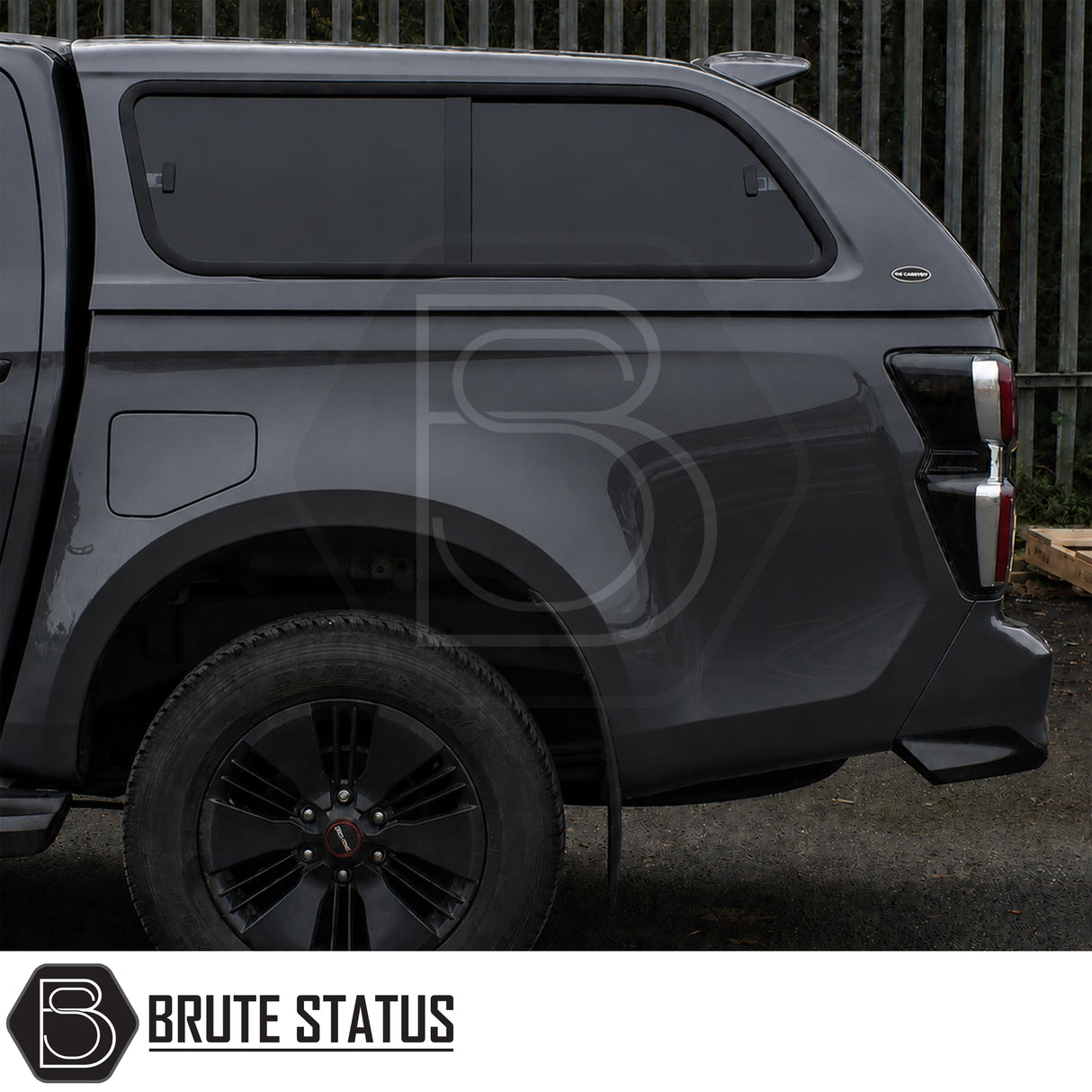 Premium Isuzu D-Max canopy with vinyl-lined interior, tinted windows and integrated roof bars