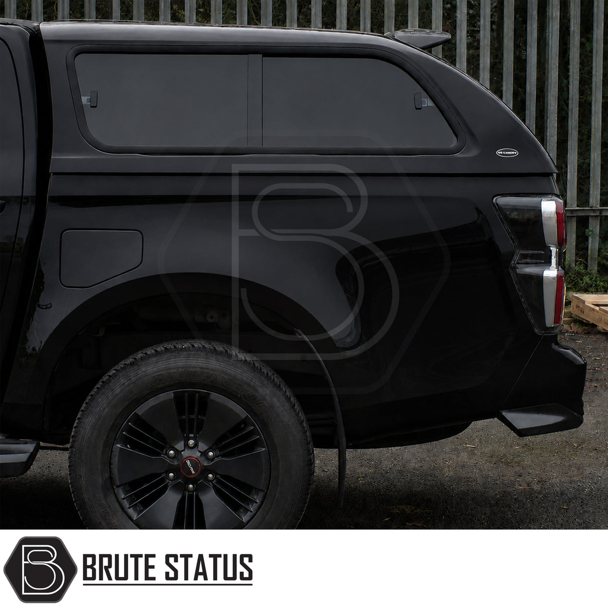 Truckman GLS hardtop canopy for Isuzu D-Max with secure cargo storage and roof bar system