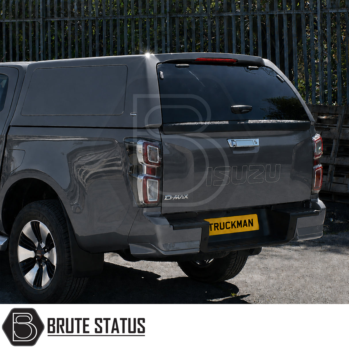 Isuzu D-Max 2012-2024 commercial hardtop canopy with solid rear window and UV-resistant gel coat