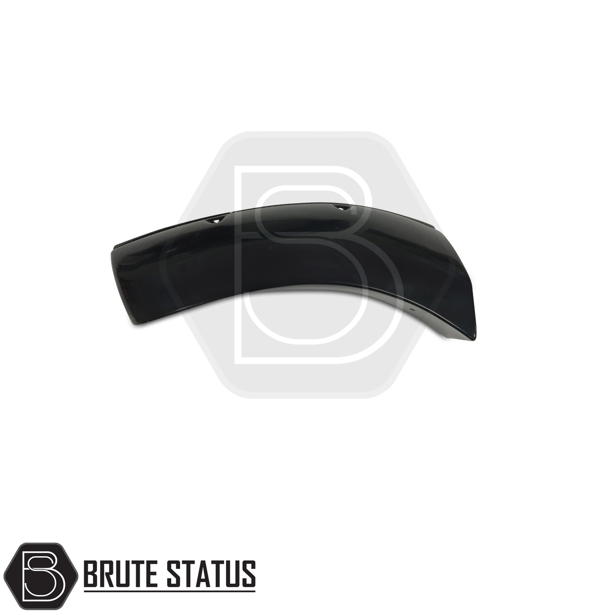 Wide fender flares for Isuzu D-Max 2016-2019, ABS construction, black finish, reversible fit, no drilling, stylish stainless steel bolts, suitable for post-facelift double cab.