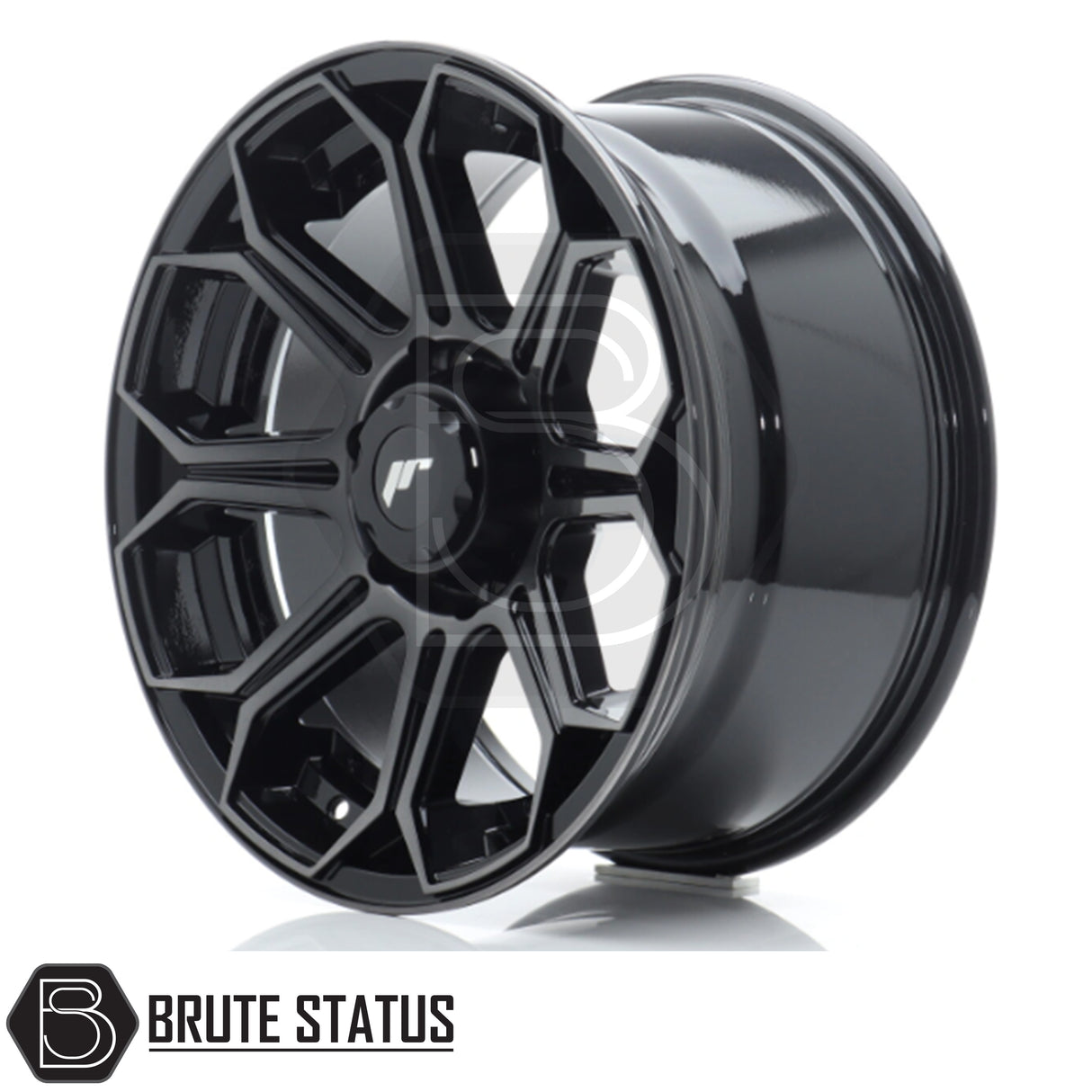 JR Wheels JRX11 alloy wheel in Gloss Black with Machined Face, 18x9 size, PCD 6x139.7 or 6x114.3, offset ET25, centre bore 110. Comes as a set of 4 with correct spigot rings and includes wheel nuts.