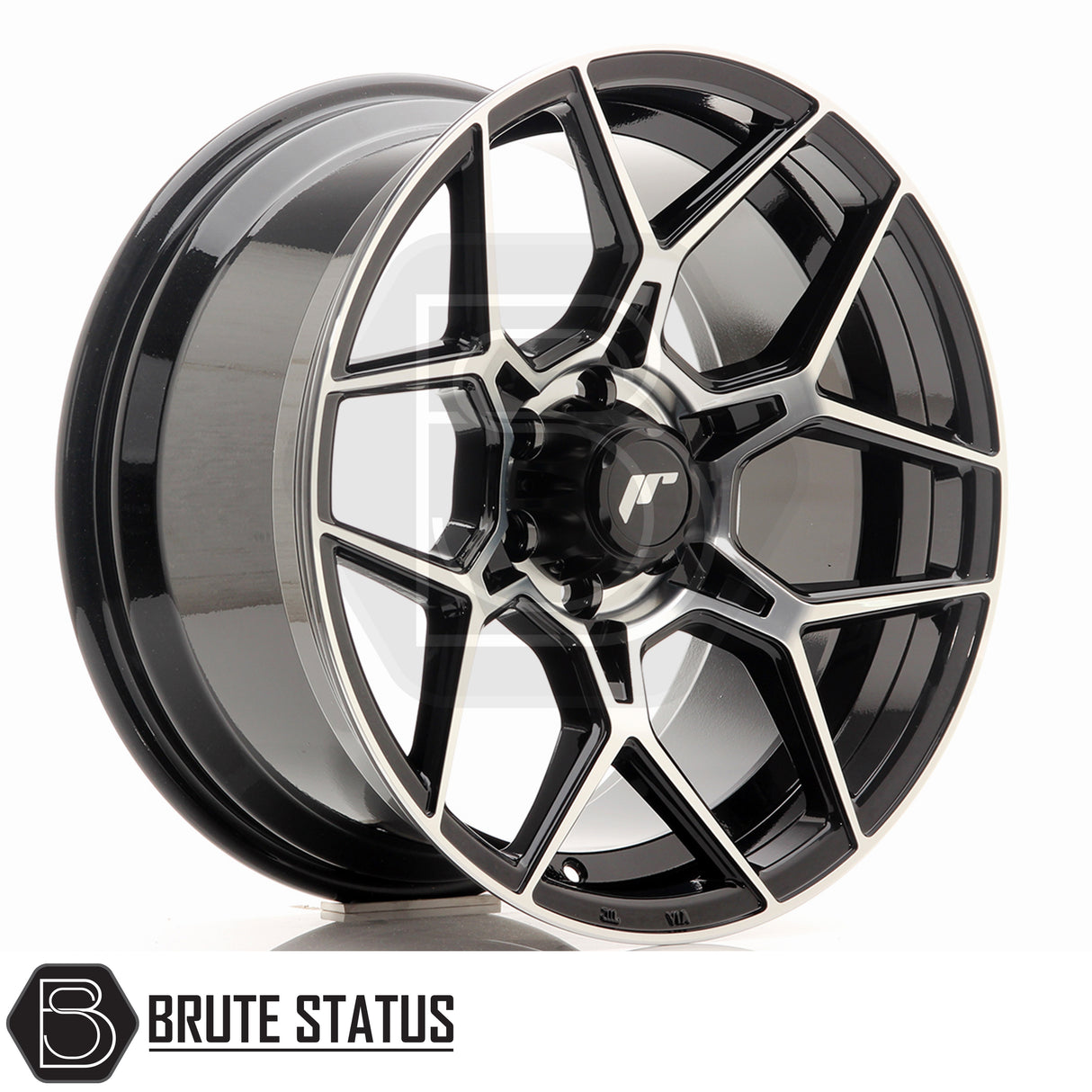 JR Wheels JRX9 alloy wheel available in Matt Black or Gloss Black with Machined Face, 18x9 size, PCD options 6x139.7 or 6x114.3, offset ET18. Compatible with internal drive wheel nuts