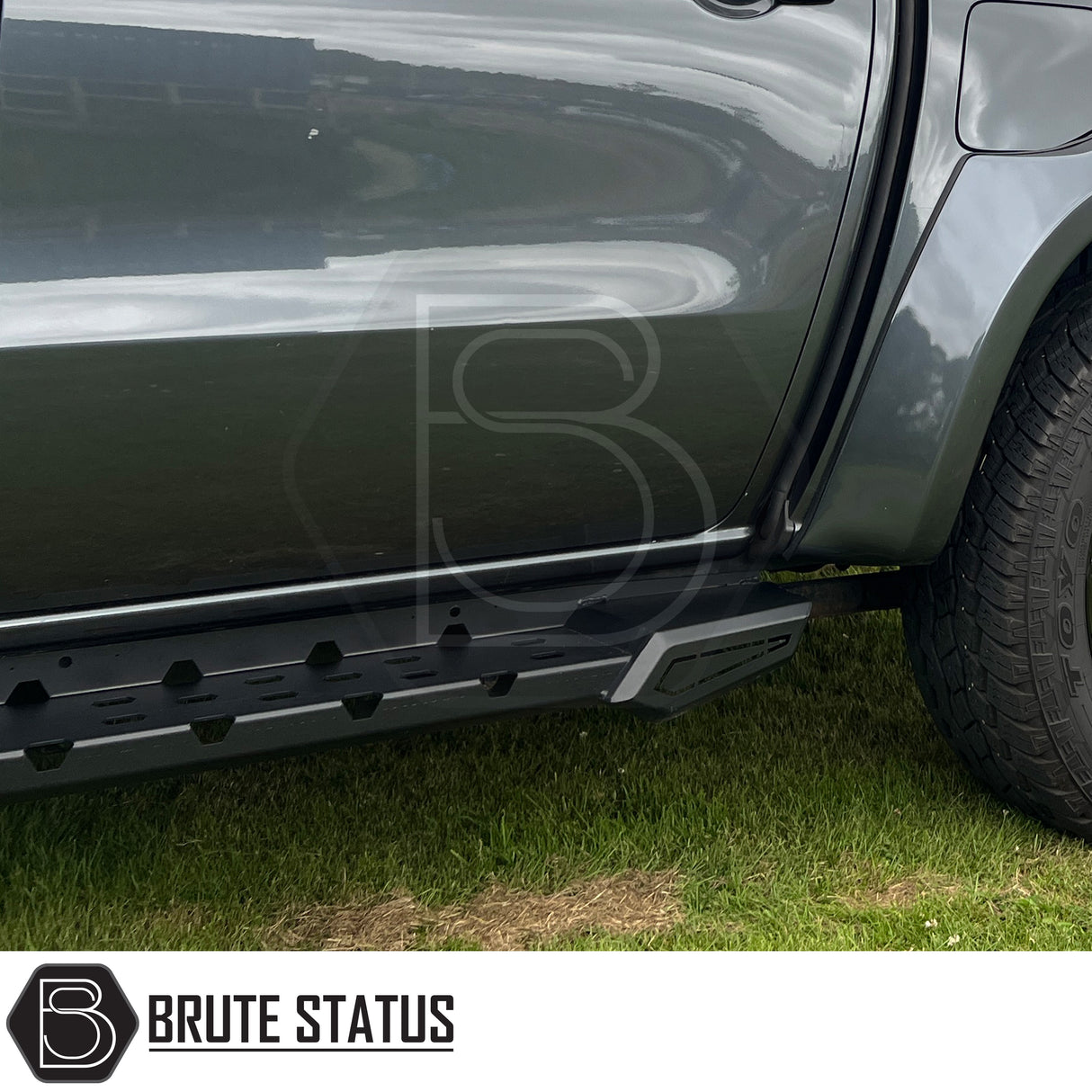 Heavy duty SsangYong Grand Musso side steps 2018-2021 pickup truck exterior upgrade non LED model