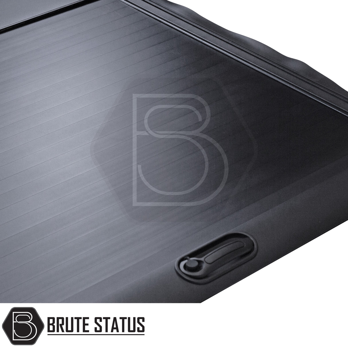 Black manual roller shutter for toyota hilux 2005-2014 pickup truck. Durable, high-quality design for secure cargo protection and easy manual operation