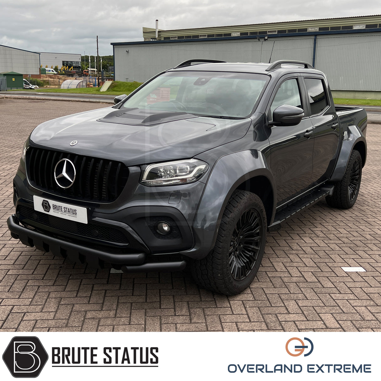 Overland Extreme wide wheel arch kit made from durable ABS plastic with a matte black finish, featuring precision CAD design for a perfect fit on double cab vehicles. Includes rubber seal interface for paint protection, easy installation with all necessary hardware, and additional width of 95mm per side. Designed to enhance vehicle appearance and durability, with optional hub-centric wheel spacers available. UV resistant to prevent fading