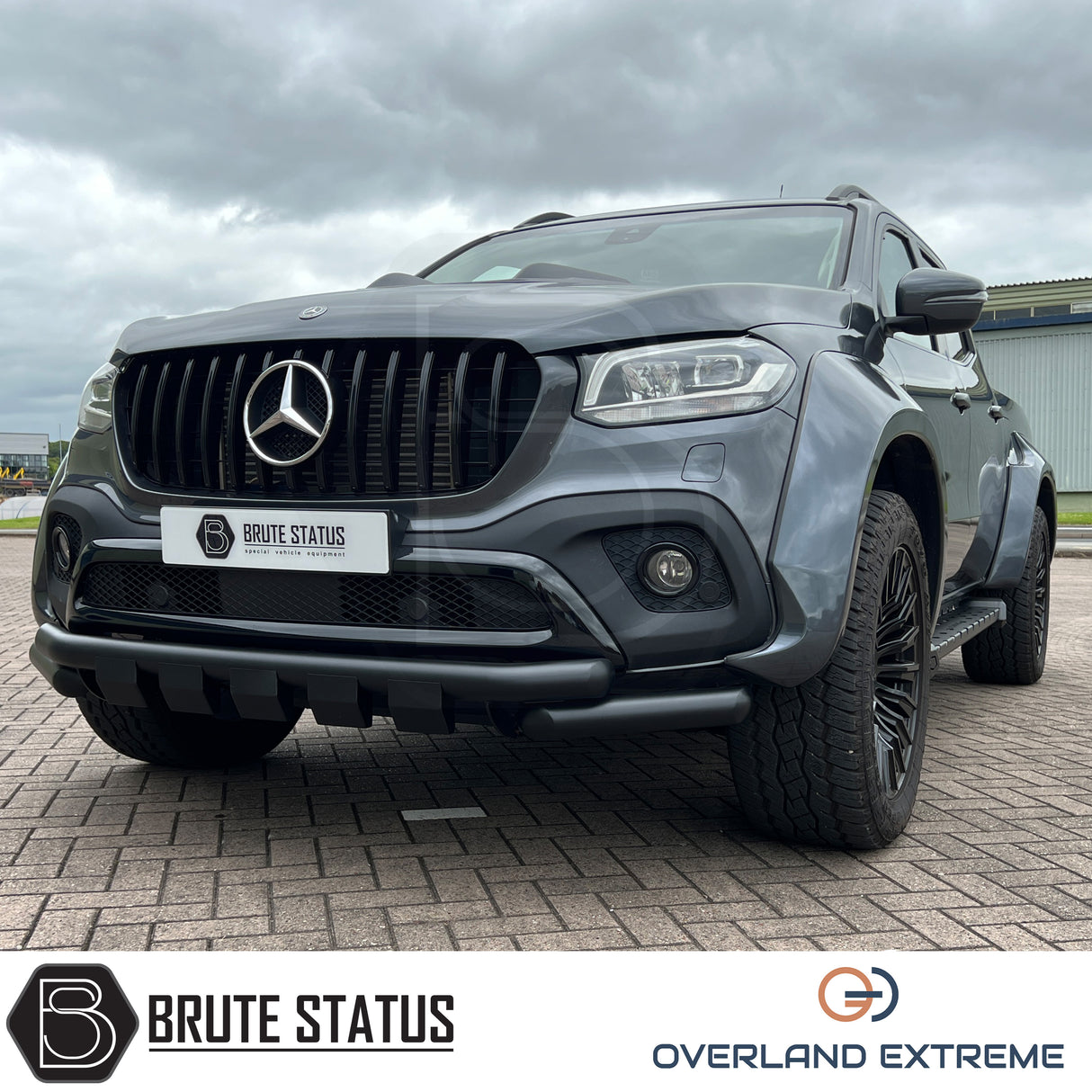 Overland Extreme wide wheel arch kit made from durable ABS plastic with a matte black finish, featuring precision CAD design for a perfect fit on double cab vehicles. Includes rubber seal interface for paint protection, easy installation with all necessary hardware, and additional width of 95mm per side. Designed to enhance vehicle appearance and durability, with optional hub-centric wheel spacers available. UV resistant to prevent fading