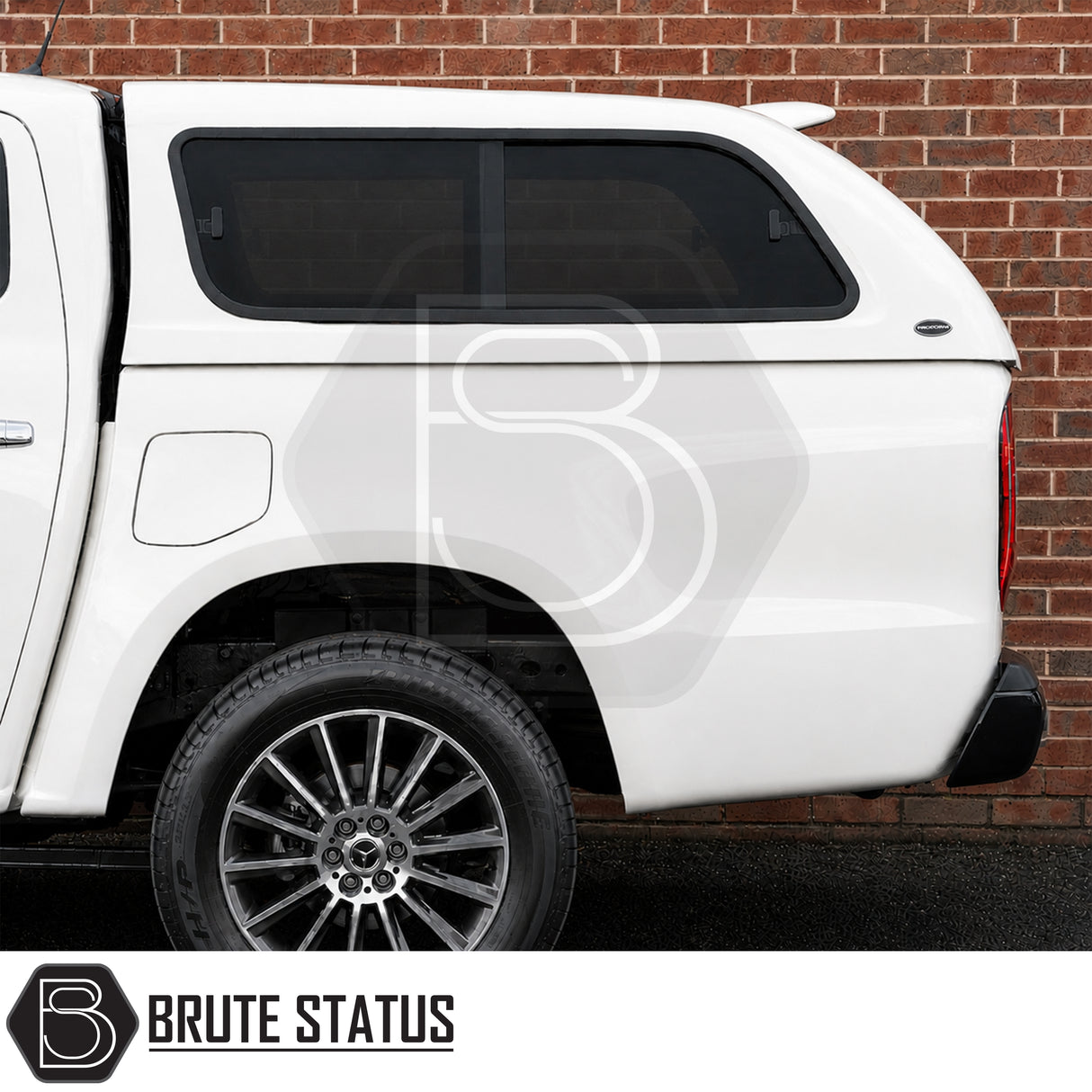 Truckman GLS canopy for Mercedes X-Class 2017-2020 cab height hardtop with sliding side windows and remote central locking