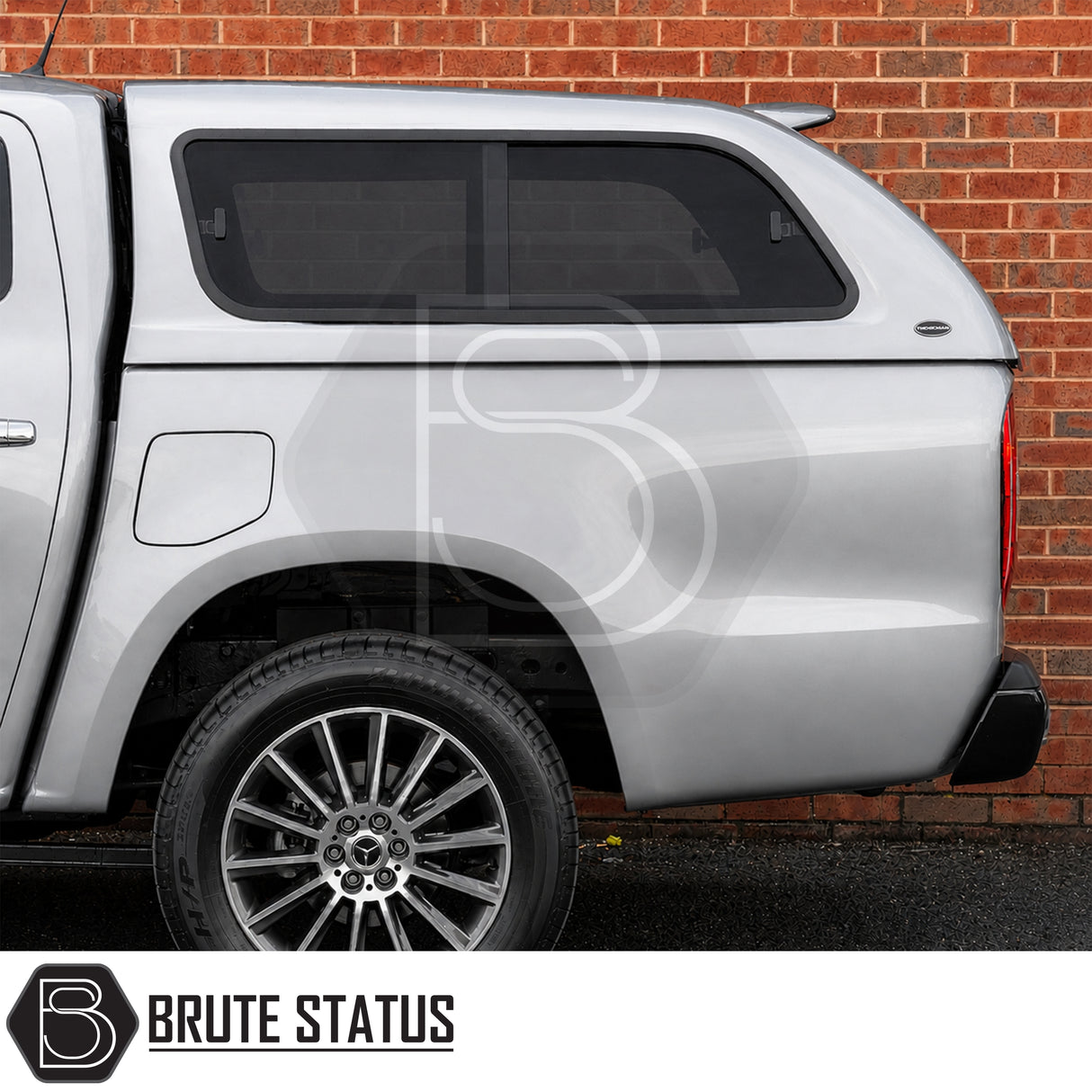 Truckman GLS canopy Mercedes X-Class 2017-2020 vinyl lined interior heated rear window and remote locking system